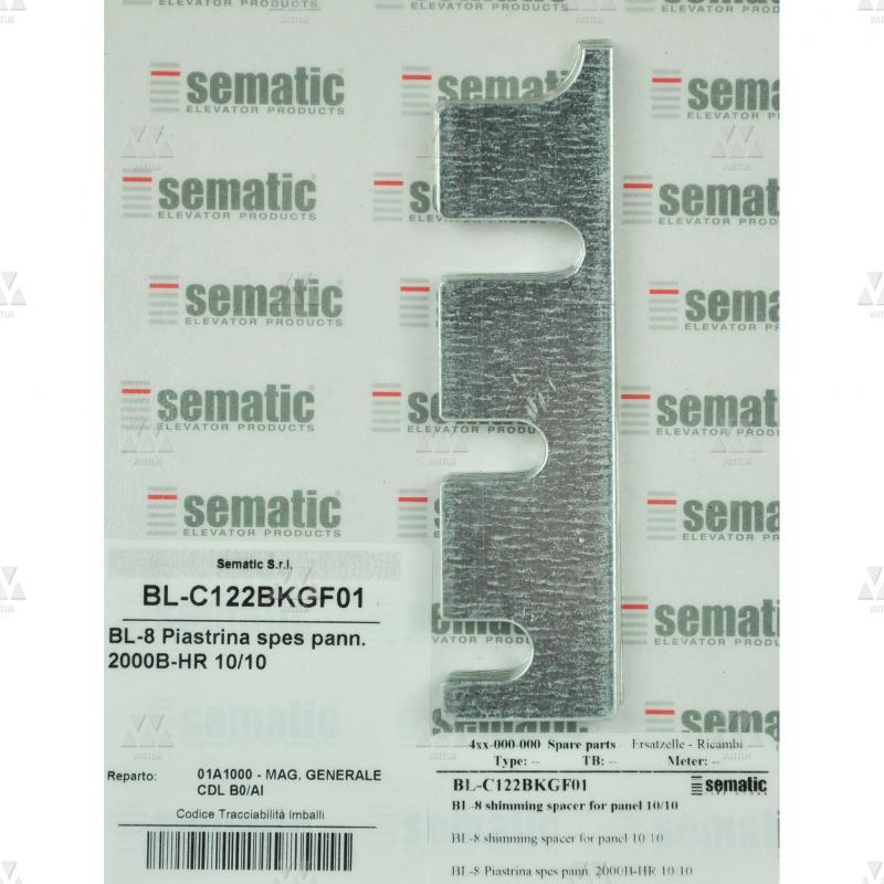 BL-C122BKGF01 | 8x 1 mm shimming spacer for panels BL-C122BKGF01 | 8x 1 mm shimming spacer for panels