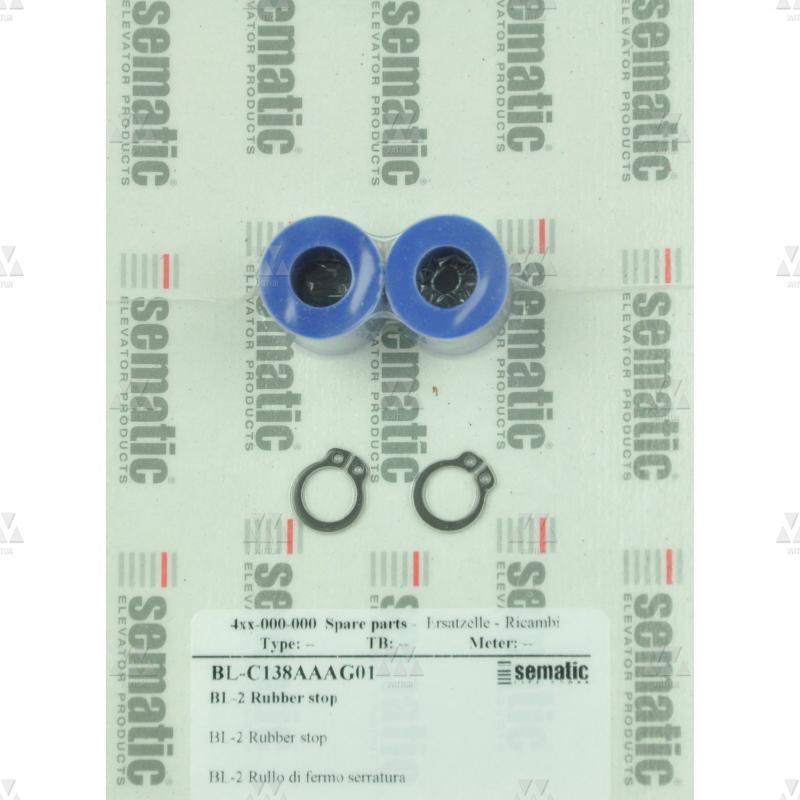 BL-C138AAAG01 | 2x Rubber lock stop, round shape (length = 20mm) BL-C138AAAG01 | 2x Rubber lock stop, round shape (length = 20mm)
